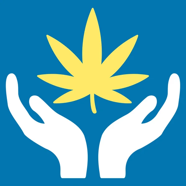Icona per la cura della cannabis — Vettoriale Stock