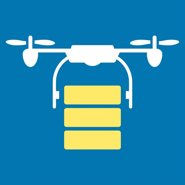 Ícone de drone de carga — Vetor de Stock