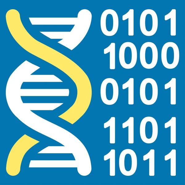 Ícone do código do genoma — Vetor de Stock