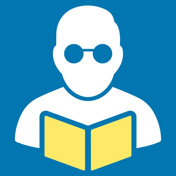 Ikona czytania książek dla studentów — Wektor stockowy