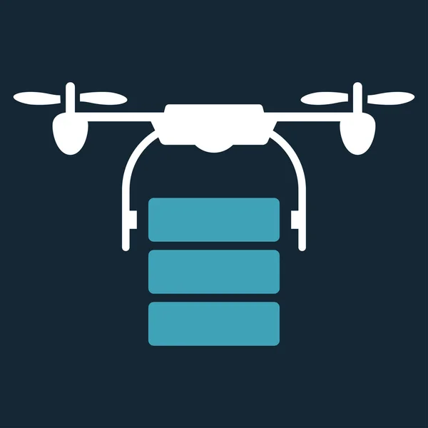 Cargo Drone Icon — Stock Vector