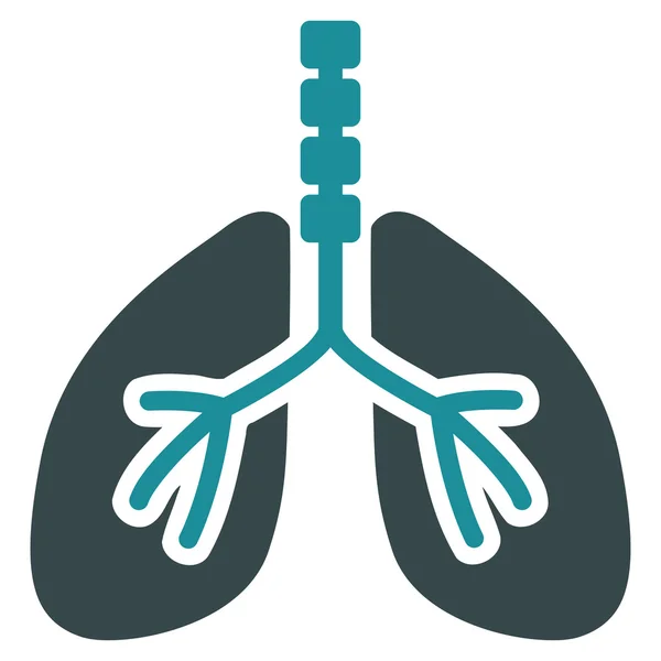 Icona del sistema respiratorio — Vettoriale Stock