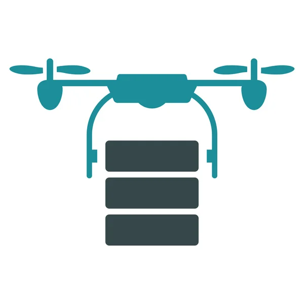Cargo Drone Icon — Stock Vector