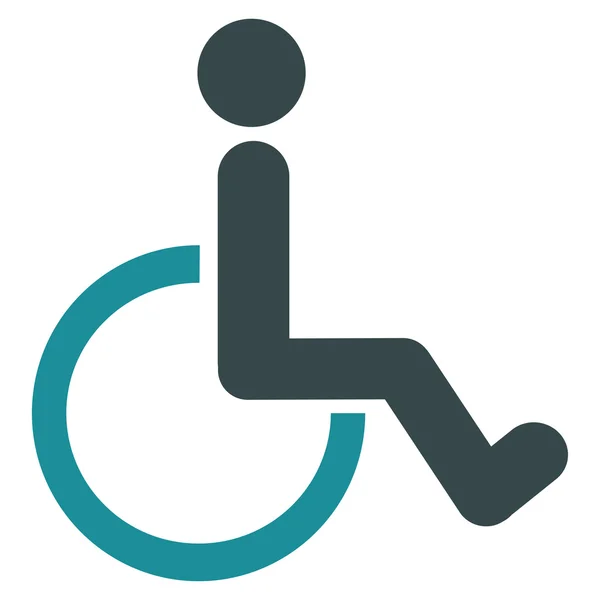 Icône personne handicapée — Image vectorielle