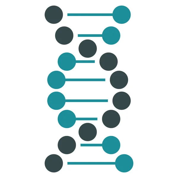 Icona piatta del DNA — Vettoriale Stock