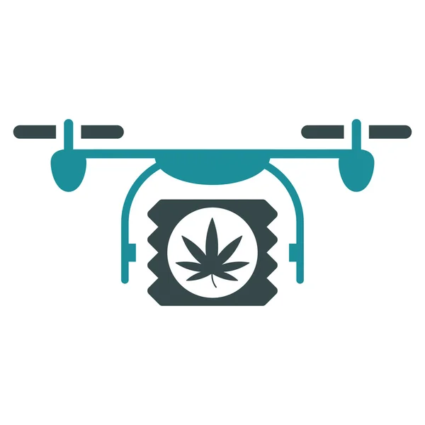 Drugs Drone pictogram zending — Stockvector