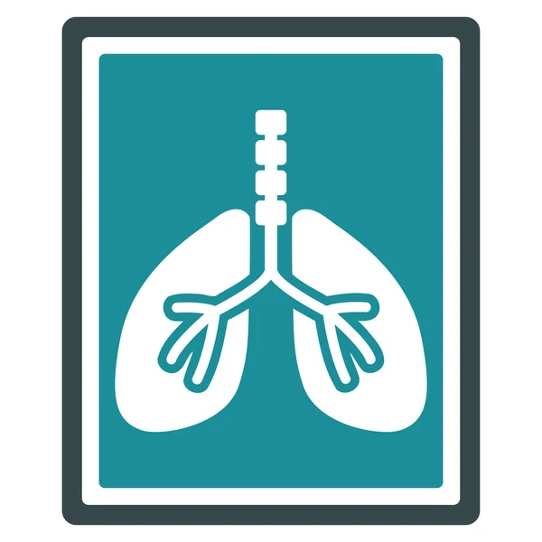 Lungs X-Ray icono de la foto — Vector de stock