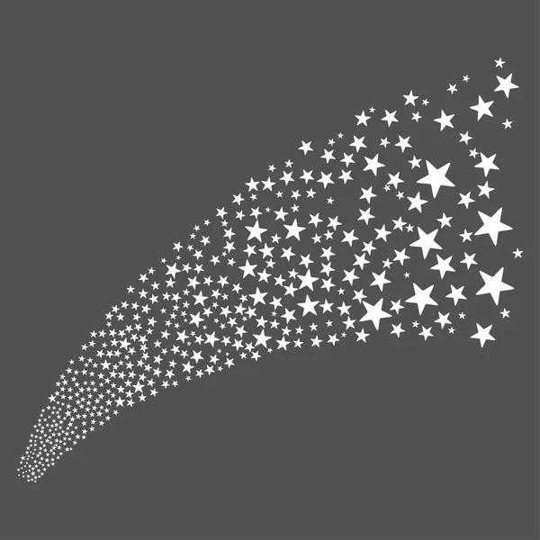 Star Fireworks Stream — Stockvector