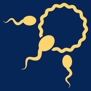 Fertilizasyon düz simgesi