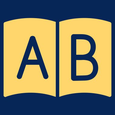 El kitabı düz simgesi