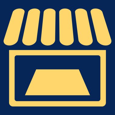 Dükkanı düz simgesi