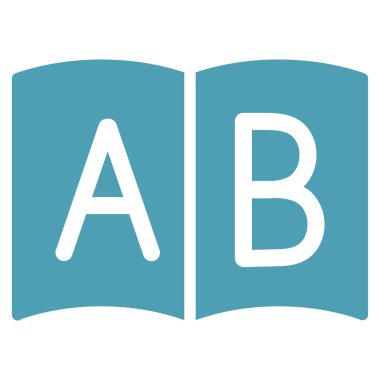 El kitabı düz simgesi