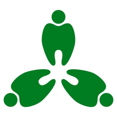 Stomatology düz simgesi