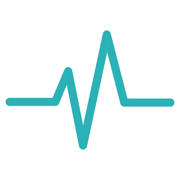 Puls platte pictogram — Stockvector