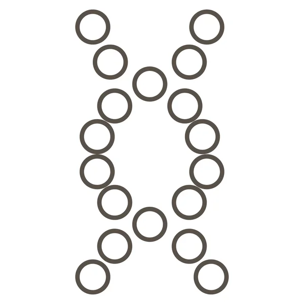 Icône plate du génome — Image vectorielle