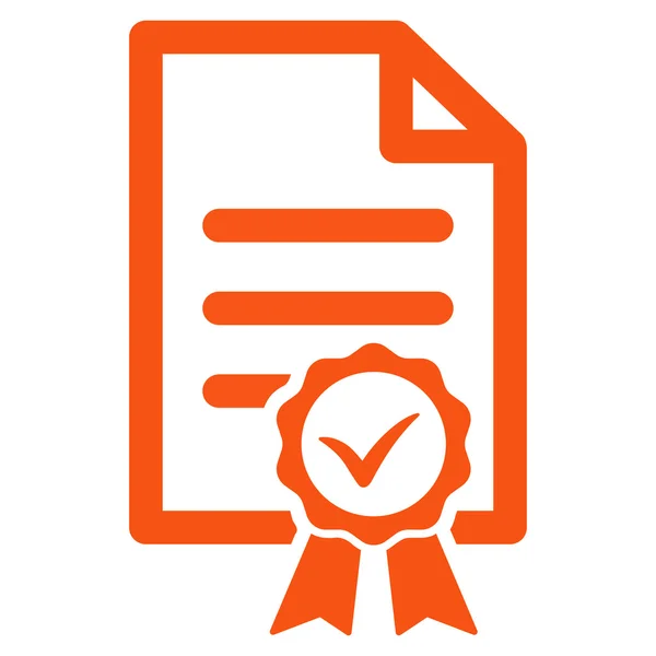Сертифікований плоских значок — стоковий вектор