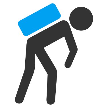 Çocuk kurye simgesi