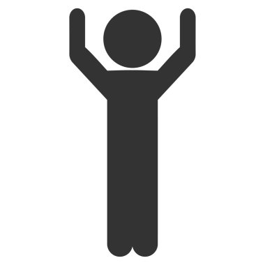 Çocuk eller yukarı simgesi