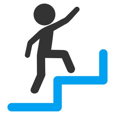 Çocuk adımlar yukarı simgesi