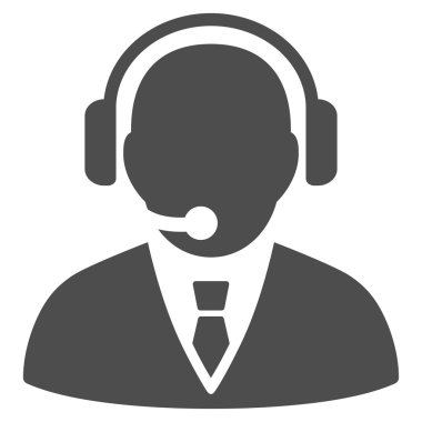 Destek Yöneticisi düz simgesi