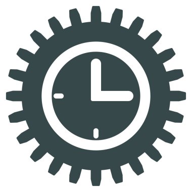 Zaman seçenekleri düz simgesi