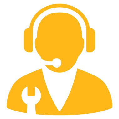 Destek Yöneticisi düz simgesi