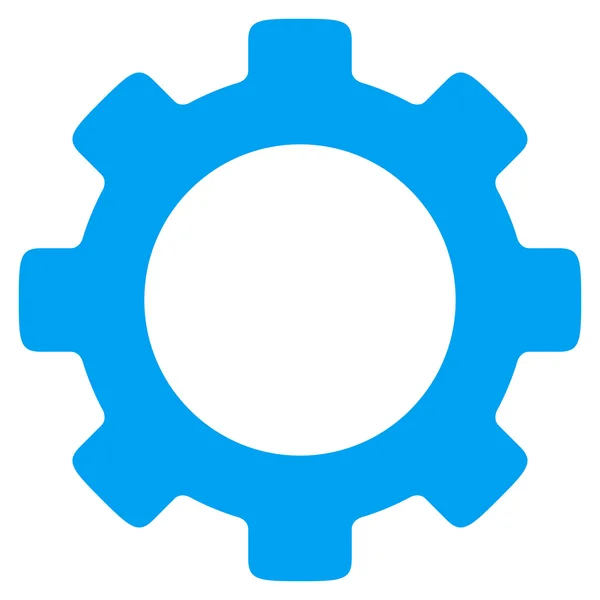 Ícone plano de engrenagem — Fotografia de Stock