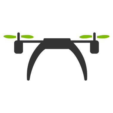 Helikopter düz simgesi