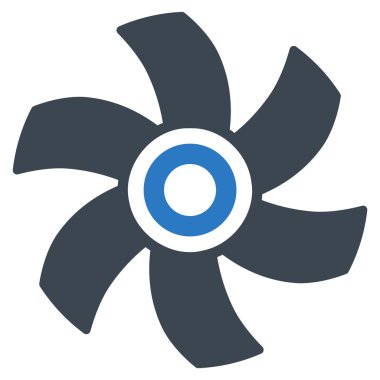 Rotor düz simgesi
