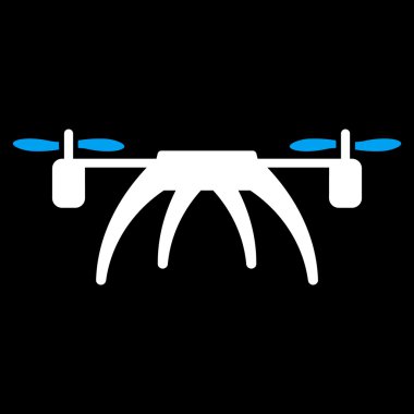 Rotorcraft düz simgesi