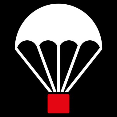 Paraşüt düz simgesi