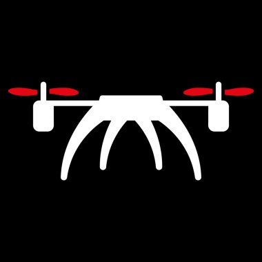 Rotorcraft düz simgesi