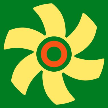 Rotor düz simgesi