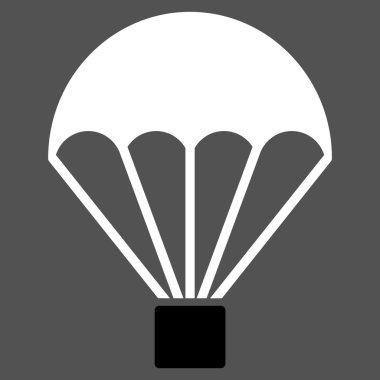 Paraşüt düz simgesi