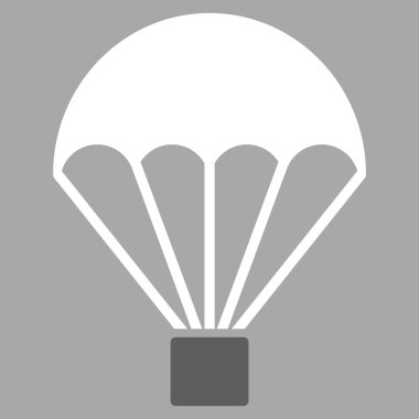 Paraşüt düz simgesi