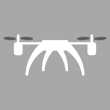 Rotorcraft düz simgesi