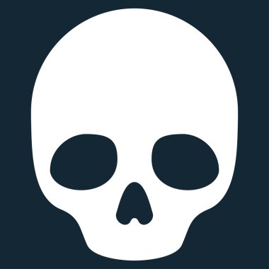 Kafatası düz simgesi