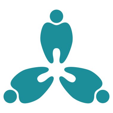 Stomatology düz simgesi