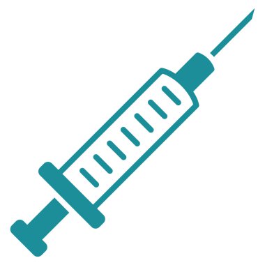 Şırınga düz simgesi