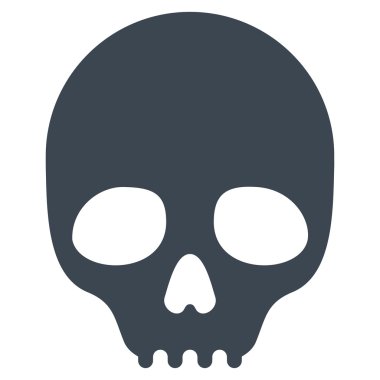 Kafatası düz simgesi