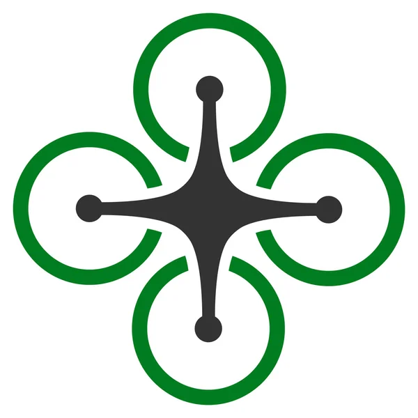 Quadrocopter ploché ikony — Stockový vektor
