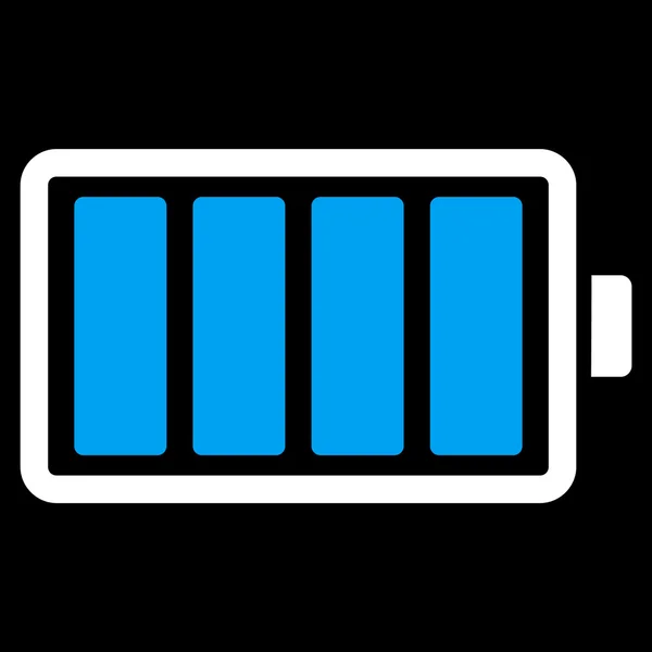 Batterij plat pictogram — Stockvector