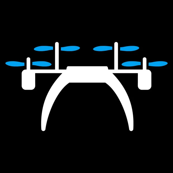 Quadcopter ícone plano —  Vetores de Stock