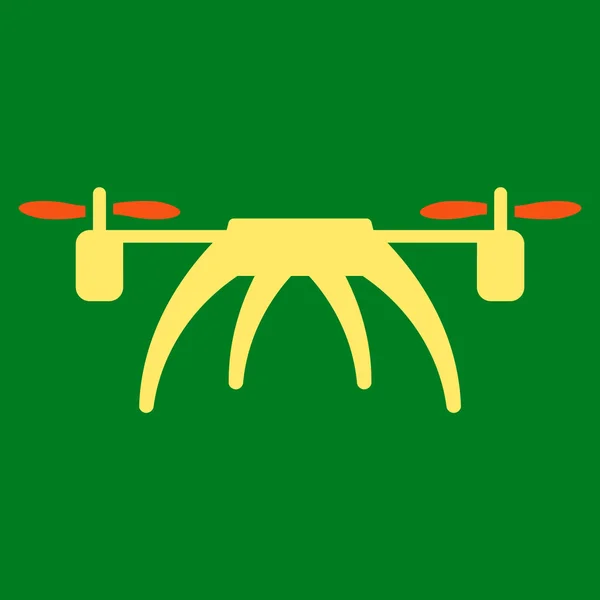 Draagschroefvliegtuigen platte pictogram — Stockvector