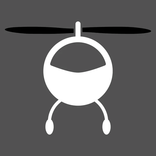 Helicopter Flat Icon — Stock Vector