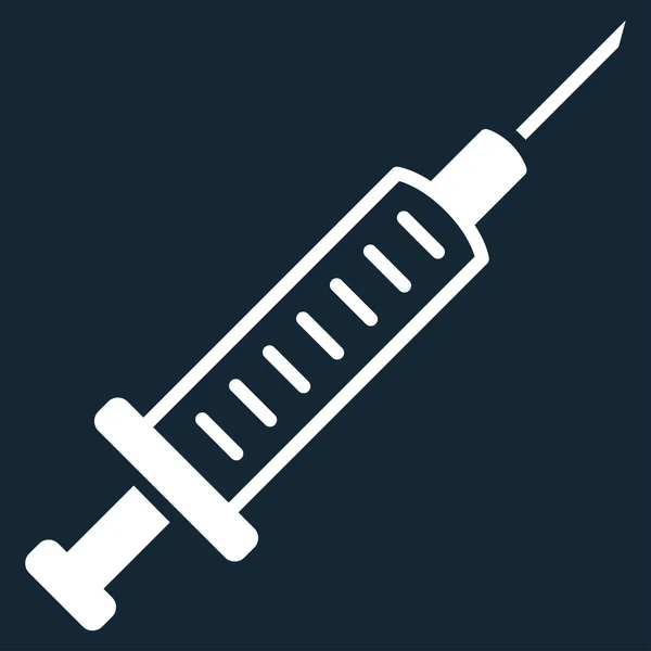 Syringe Flat Icon — Stock Vector