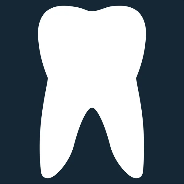 Икона плоского зуба — стоковый вектор