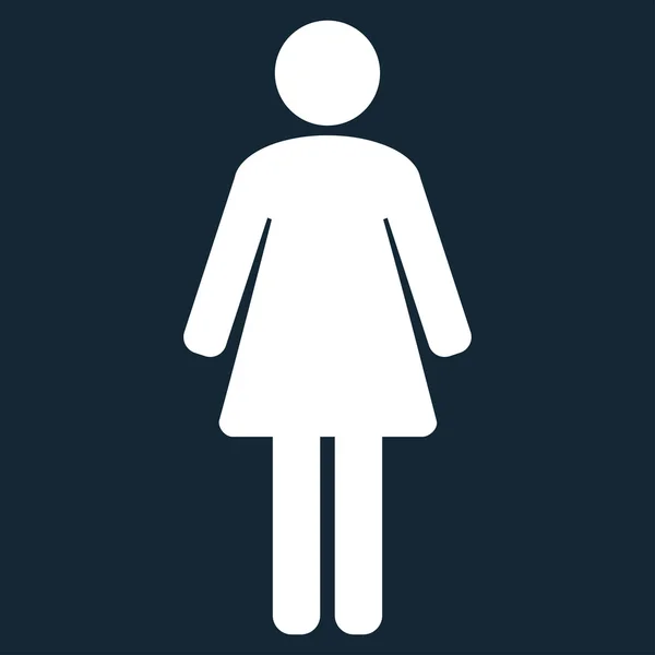 Woman Flat Icon — Stock Vector