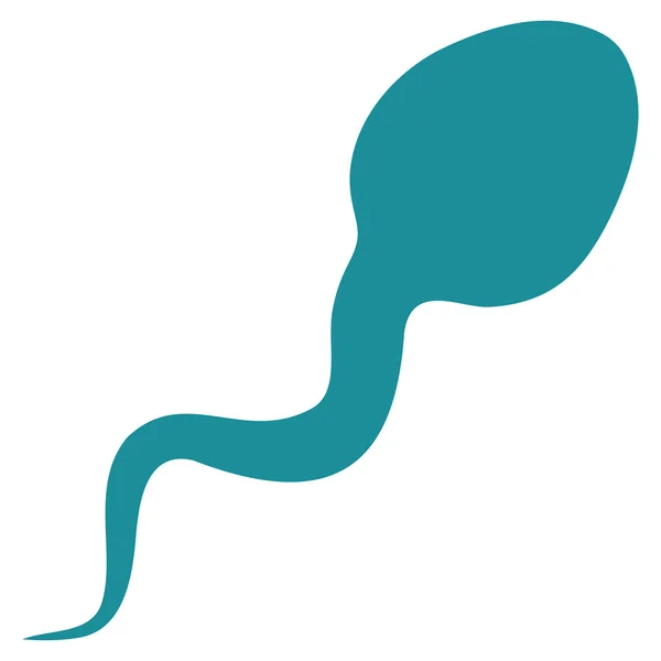 Icono plano del espermatozoide — Vector de stock