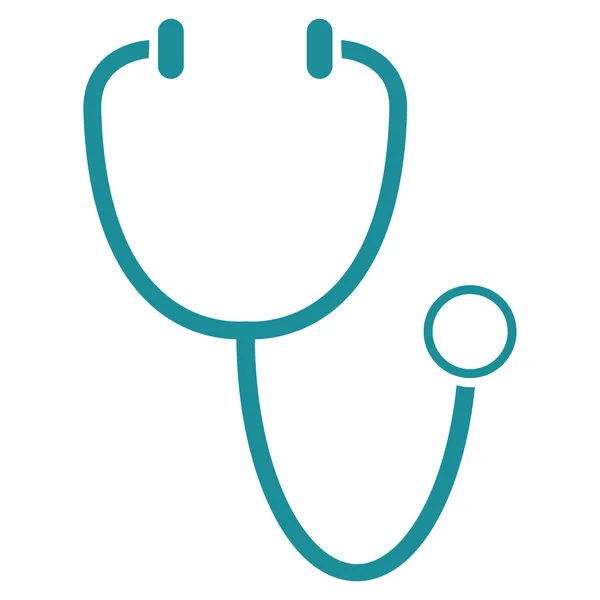 Stethoscope Flat Icon — Stock Vector